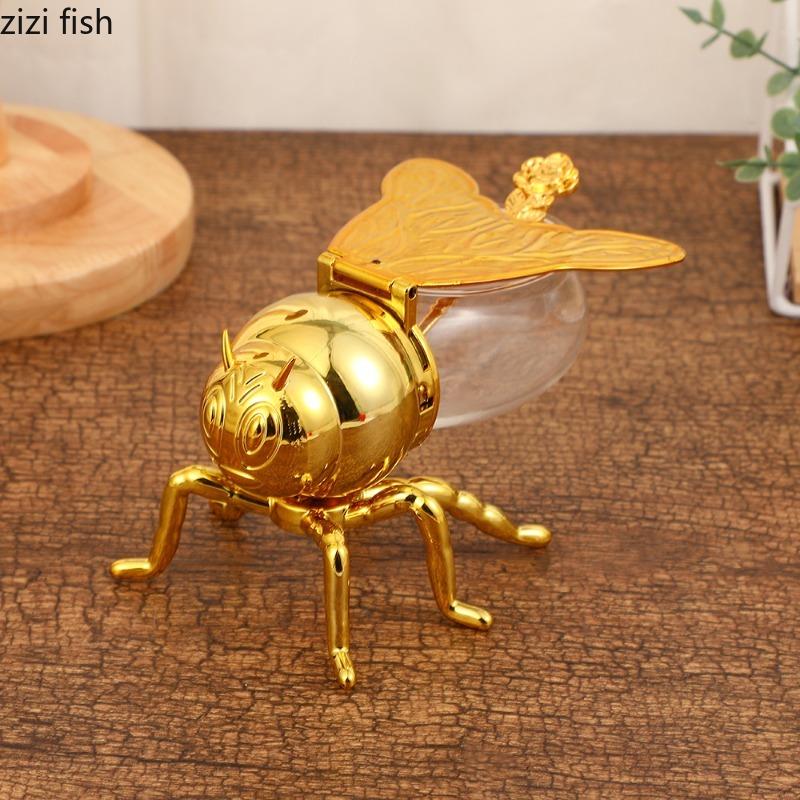 Bee Shaped Seasoning Jar and Spoon Spice Jar Salt Shaker Seasoning Bottle Storage Jars Seasoning Tools Spice Container Organizer