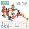 Color Window Ball Track Building Block Large Particle Building Block Slide Ball Assembly Track Children'S Toy