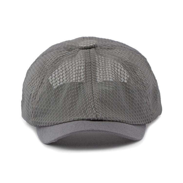 Men's Octagonal Hat Summer Breathable Sunscreen Sun Hat Retro Newsboy Hat For Women