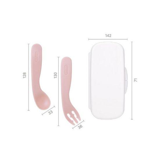 EDISON Self-Feeding Spoon & Fork Set with Case