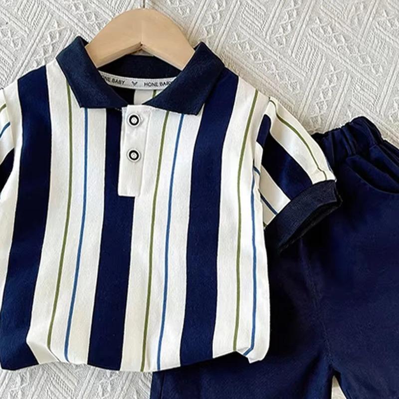 Kinderkleidung Mutter Kinderkleidung Kinder-Sets Jungen T-Shirt Shorts Sommer Kurzarm Mode Anzug