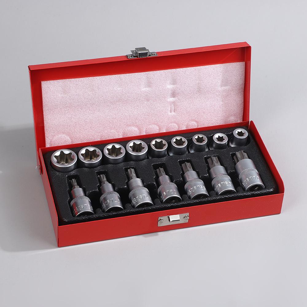 

16-Piece Hexagonal Star Socket Wrench and E-Type Screwdriver Set