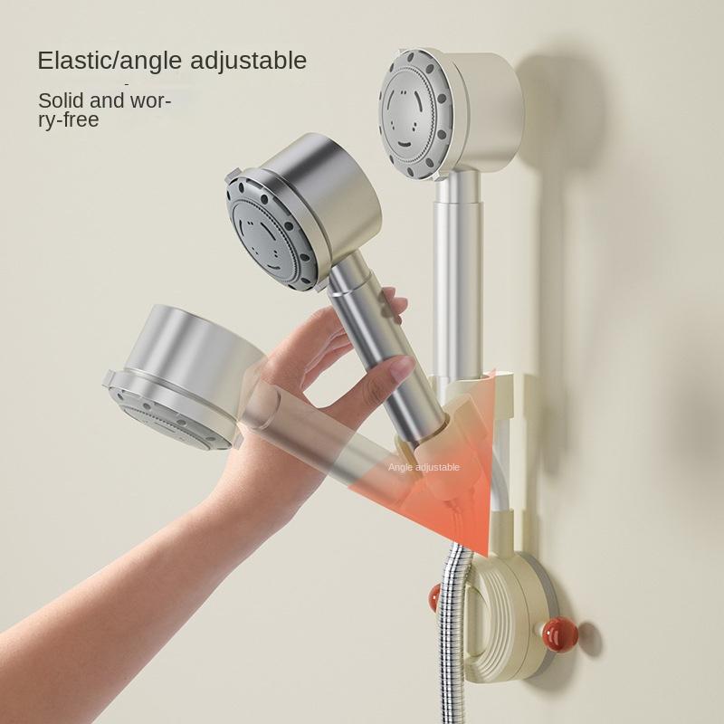 Regulowany uchwyt na słuchawkę prysznicową z przyssawką bez wiercenia