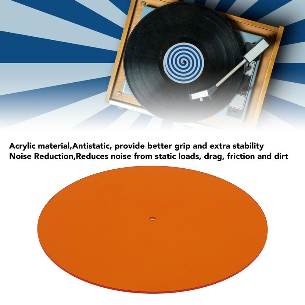 Reduce Noise Record Player Mat Platter Slipmat for LP Records 12in Record Player Accessory