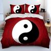 3D Chinese Tai Chi Bagua Yin Yang Pattern Bedding Set,Duvet Cover Bed Set Quilt Cover Pillowcase,Soft,Comfortable and Breathable