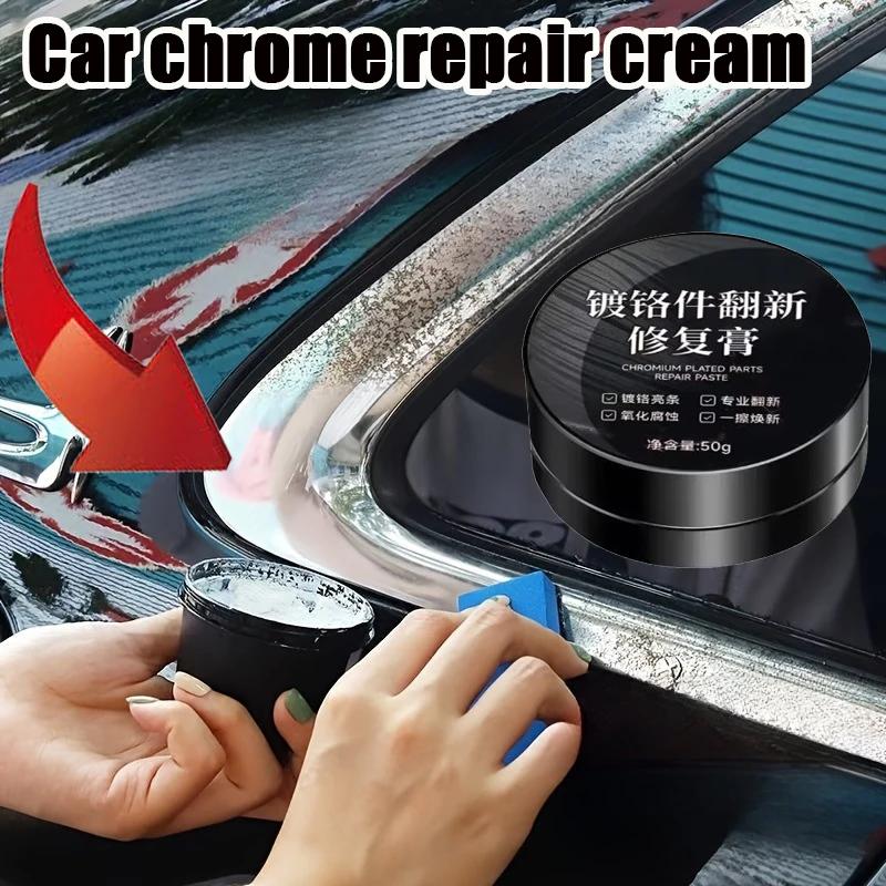 YC19 Universal Model Chrome Restoration Polish – Metal Shine Renovation Compound for Car Door Handles, Windows, and Trim – Remov