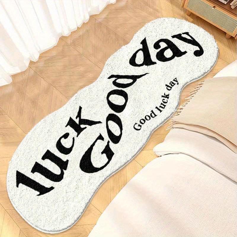 Green Carpet Brings Good Luck To The Day Bedside Floor Mat Soft Non-Slip Doormat Rug For Bedroom Floor Mat Home Decor