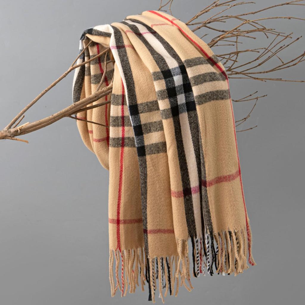 Soft Scarf Comfortable Large Scarf for Classic Plaid Unisex Gift [Anuoktrolt] Students, Adults, Shawl,