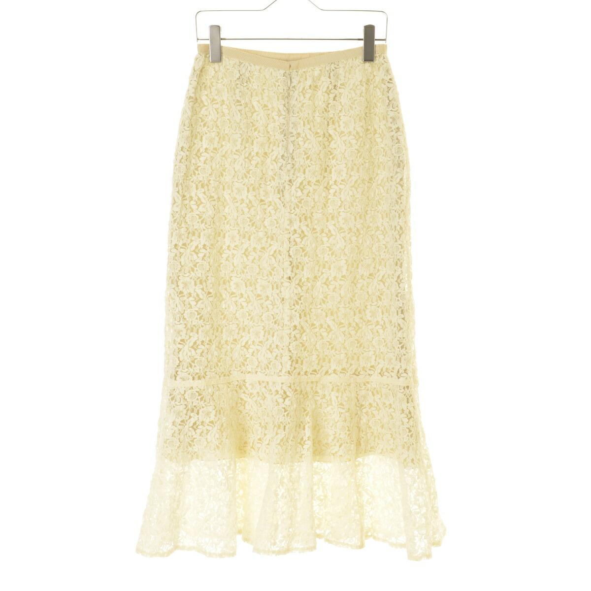 [Used] IENA / IENA 21AW 21060900243040 Shrink lace design skirt [cacfadae-l]