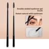 Double head double head eyebrow glue brush/eyelash roll can be dug powder milk eyebrow brush can be bent spiral eyebrow brush