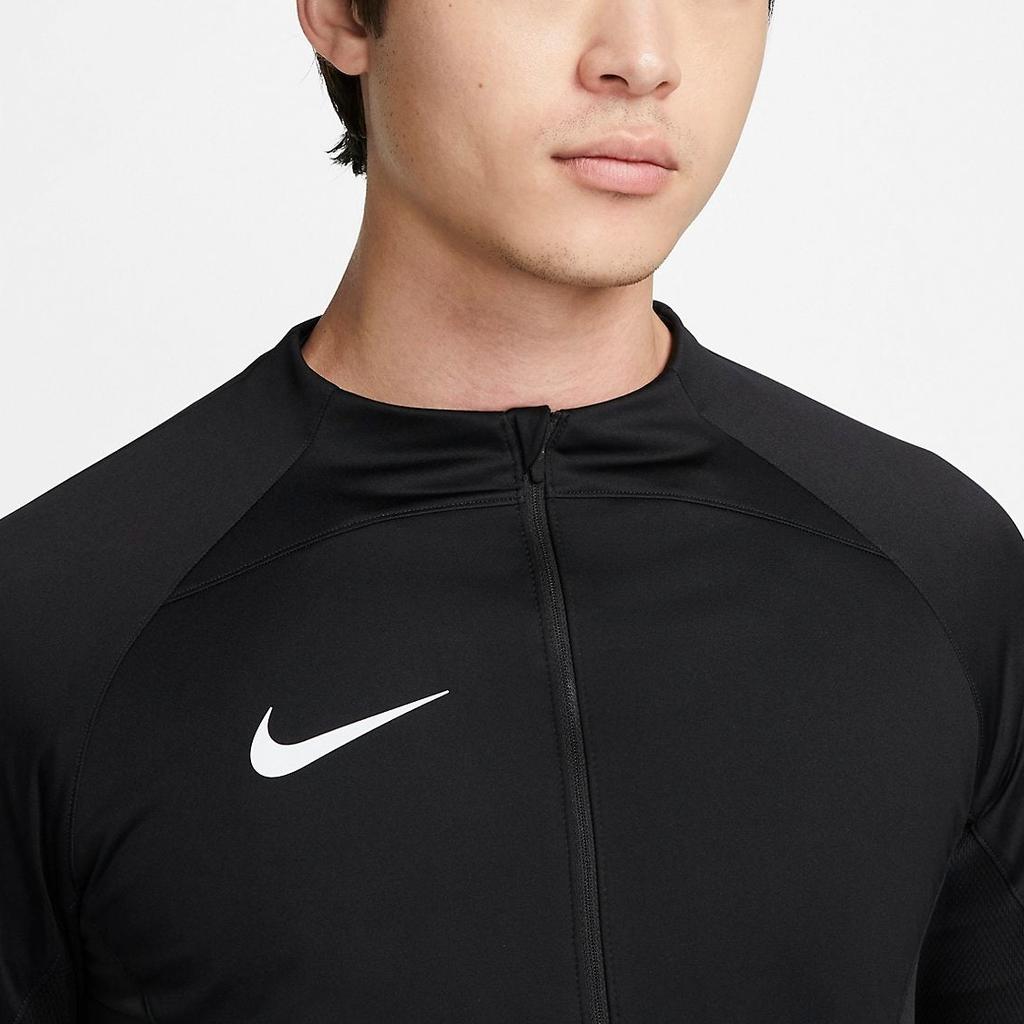 Nike Solid Color Casual Logo Print Zip-Up Jacket Men Outerwear Black DQ5048-010