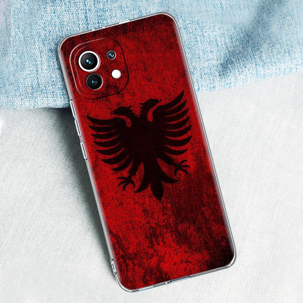 Albanien Albaner Flagge Für Poco X5 X3 NFC F5 F4 F3 M3 Handyhülle Für Xiaomi 12T 12 13 Lite 11 Ultra Mi 10T 5G 11X Pro 11T Hülle