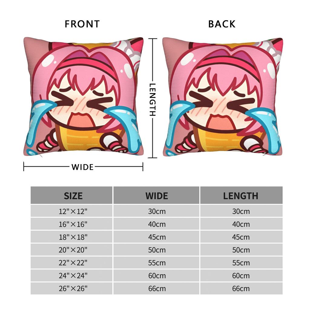 Haru Urara Pillow Case Umamusume Kawaii Pillow Cover Comfy Pillowcases For Sofa Bedroom Home Decor