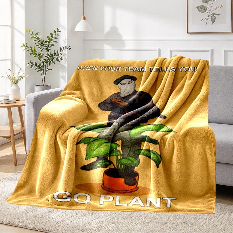 Counter Strike Pattern Blanket for Home Decoration, Bed, Sofa, Car Travel, Camping, Suitable for All Seasons, Birthday Christmas Gift