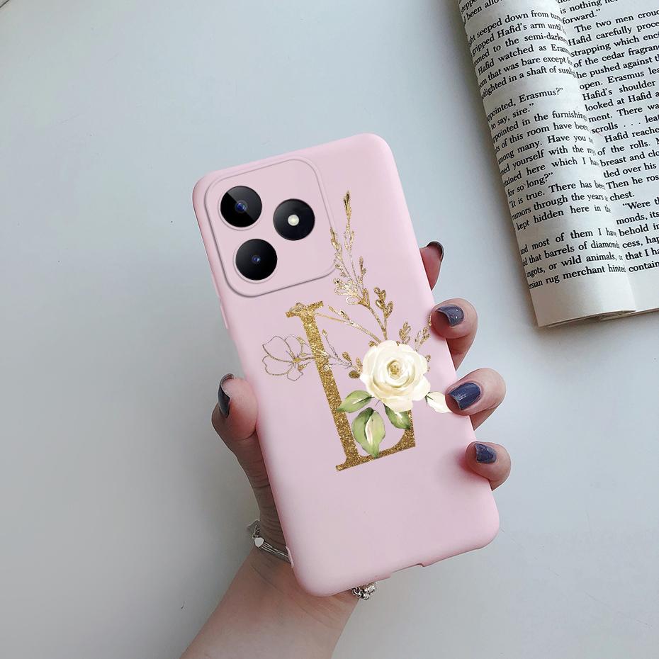 For Realme C53 Case RealmeC53 Cover Soft Silicone Cute Letters Phone Case For Realme C53 2023 RMX3760 C 53 Narzo N53 Funda Capa
