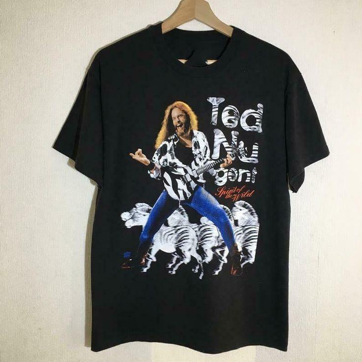 

1994 Ted Nugent vintage Reprinted Black Unisex Cotton T-Shirt S-2XL CM490 Unisex T-Shirt L