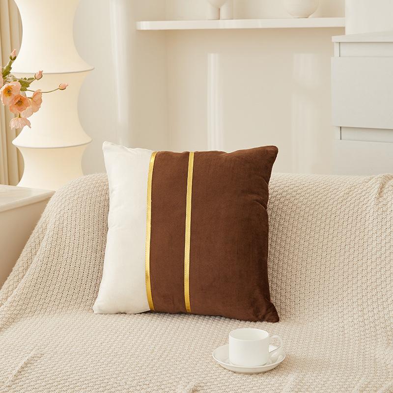 Elegant Sofa Pillowcase Party Atmosphere Pillow Cover Velvet Pillow Cover  for Room Sofa Decor Soft Solid Dyed for Bed