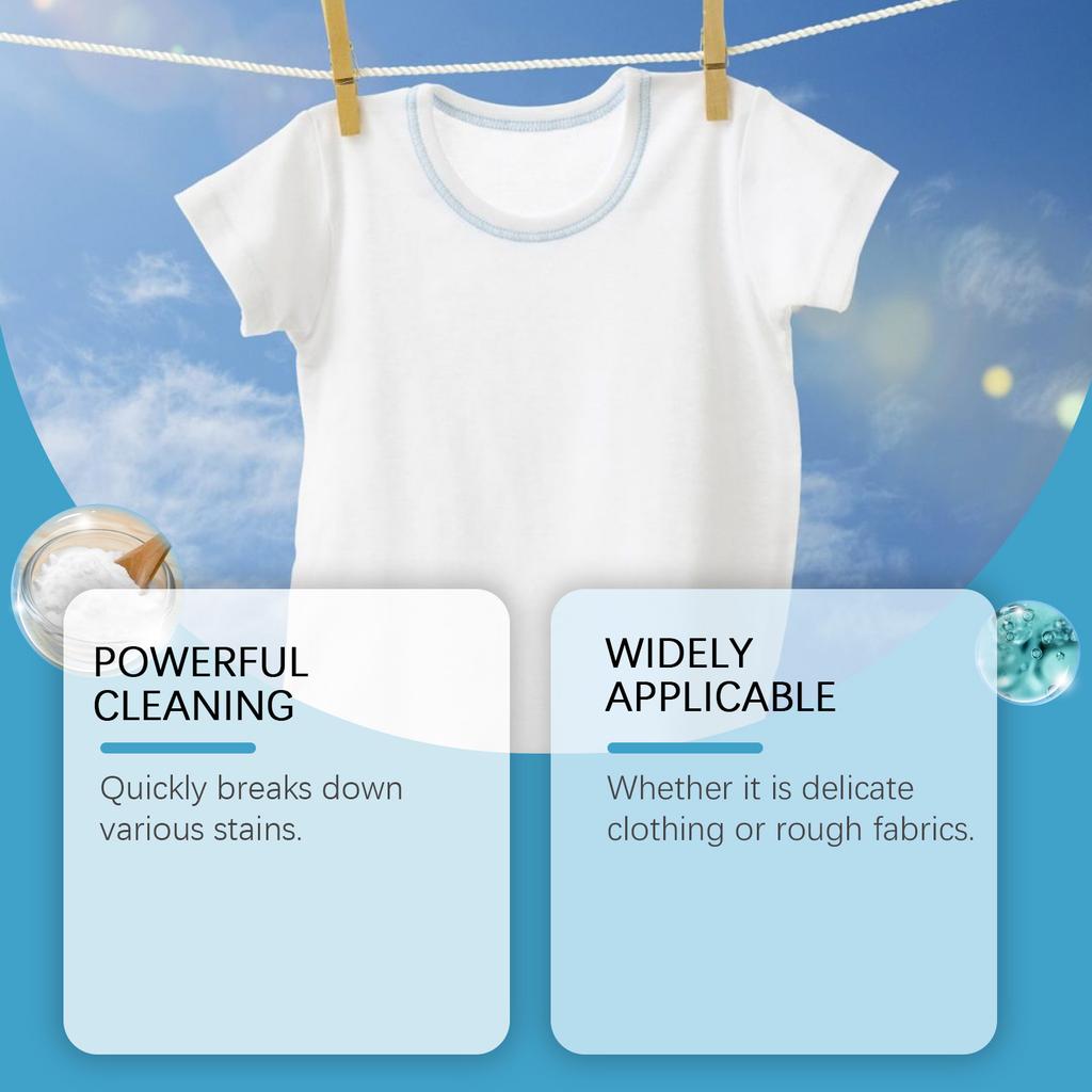 Wäschefleckenentferner - Haushaltswaschmittel für hartnäckige Flecken, Schweißflecken, Tiefenreinigung von Kleidung