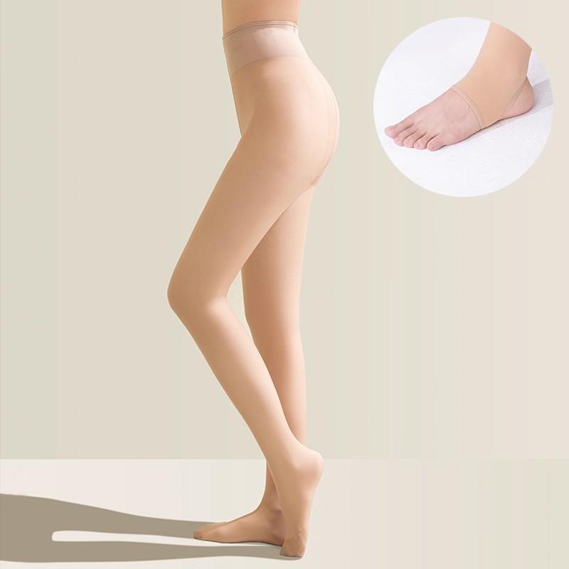 Xu Lu Inspired Women's Sheer Black Velvet Leggings for Autumn/Winter