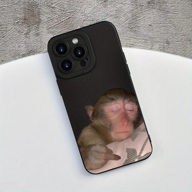 Cute monkey graphic phone case for iPhone 16 15 14 13 12 11 x XR Xs SE2 SE 8 7 plus pro Max mini silicone back cover