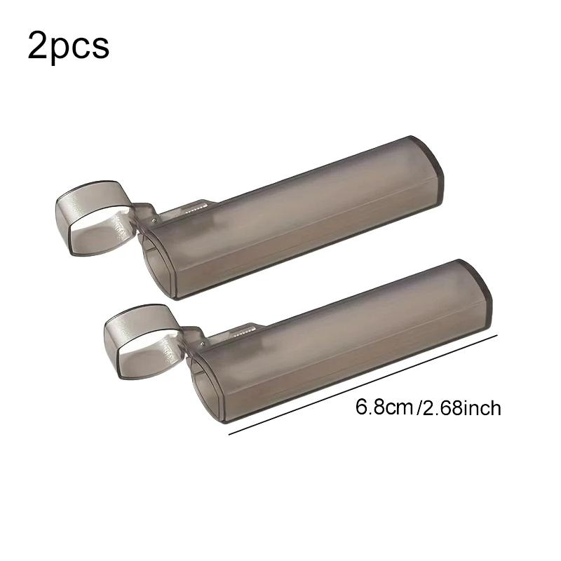 1/2/5pcs Portable Toothpick Case Mini Kitchen and Restaurant Supplies Plastic Clear Toothpick Holder for Outdoor Travel TMZ