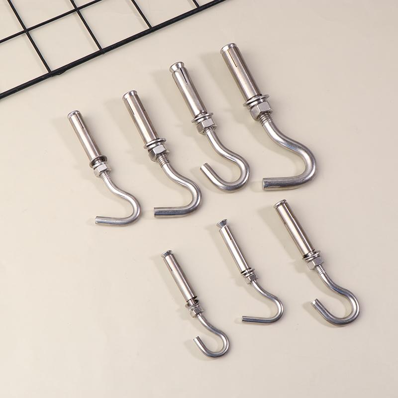 2 Stück M6 M8 M10 M12 304 Edelstahl Expansionshaken Betonwandankerbolzen Becher Geschlossen Federöffnung Hülse Befestigungselement