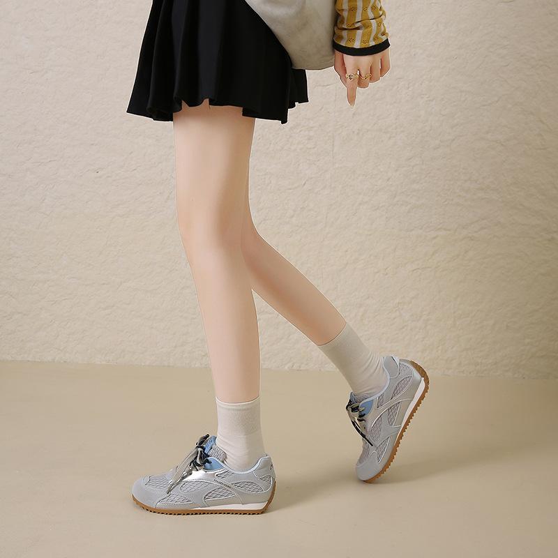Fashion Mesh Womens Shoes Summer New Breathable Comfortable Casual Shoes Retro Color Matching Sneakers Women Fashion Casual Running Shoe