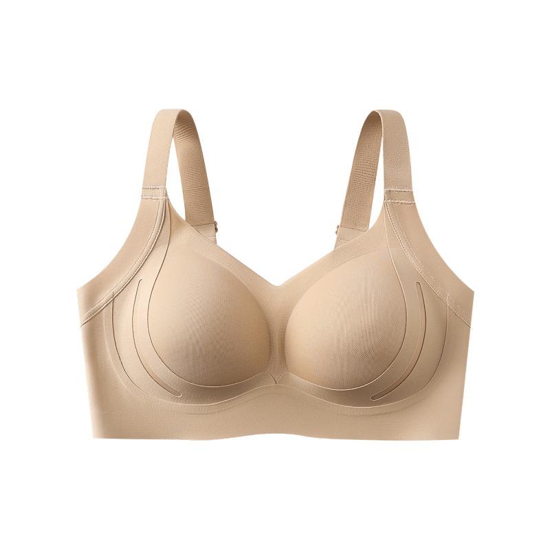 Women Seamless Thin Breathable Push Up Large Size Adjustable Shaping Bra