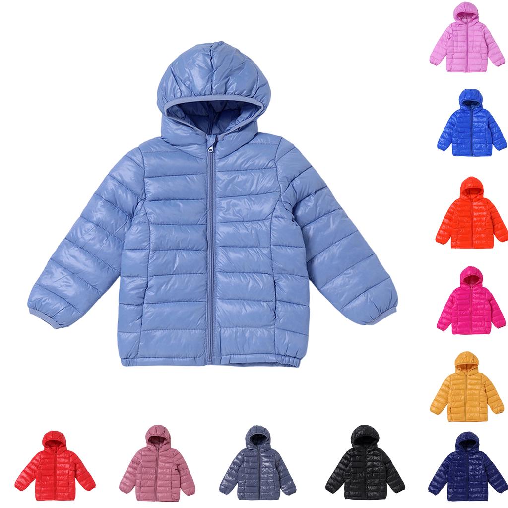 Trendig dunjacka med huva för barn