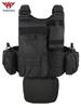 Yakeda Tactical MOLLE Vest - Durable, Breathable Polyester for Outdoor CS Training.