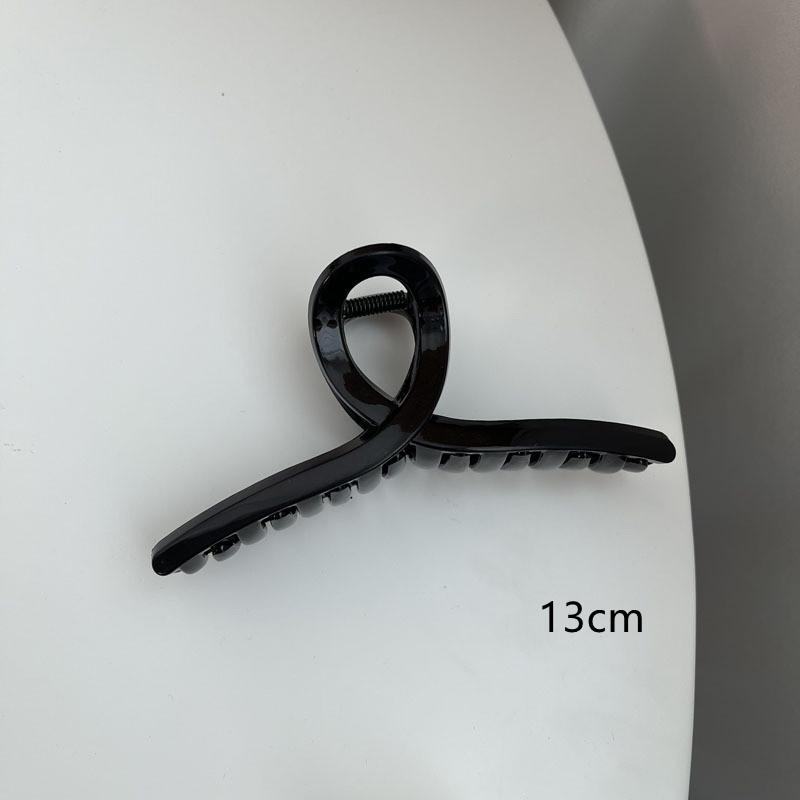 Akryl Barrette elegancka jednokolorowa spinka do włosów krab spinka do włosów Vintage proste akcesoria do włosów dla kobiet kucyk pazur klip kraby