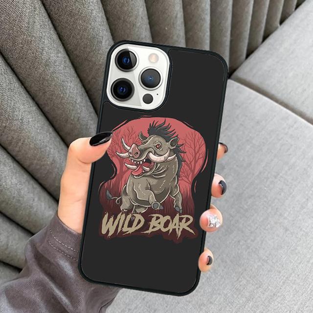 Wild Boar Phone Case For iPhone 17 Air 16 16e 15 14 Plus 11 12 13 Pro Max Soft Bumper Shell Cover Coque