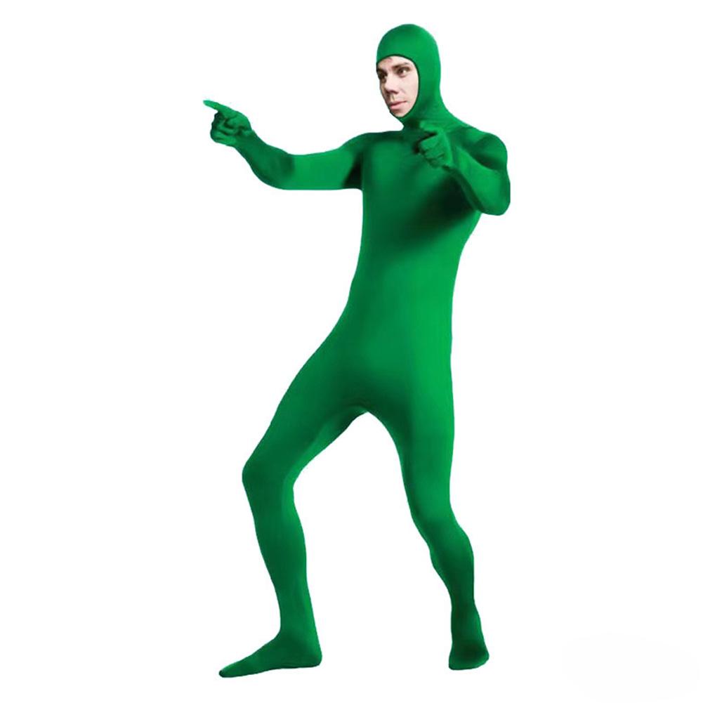 Green Screen Suit Disappearing Skin Bodysuit Photography Backdrop Chroma Key Invisible Effect Comfor Suit Photo Video Background