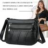 Fashion Women Shoulder Bag PU Leather Simple Solid Messenger Crossbody Bags Mother Female Classic Multi-pocket Purse Handbag