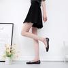 Korean-Style Square Toe Low-Cut Transparent Slip-On Women's Sandals