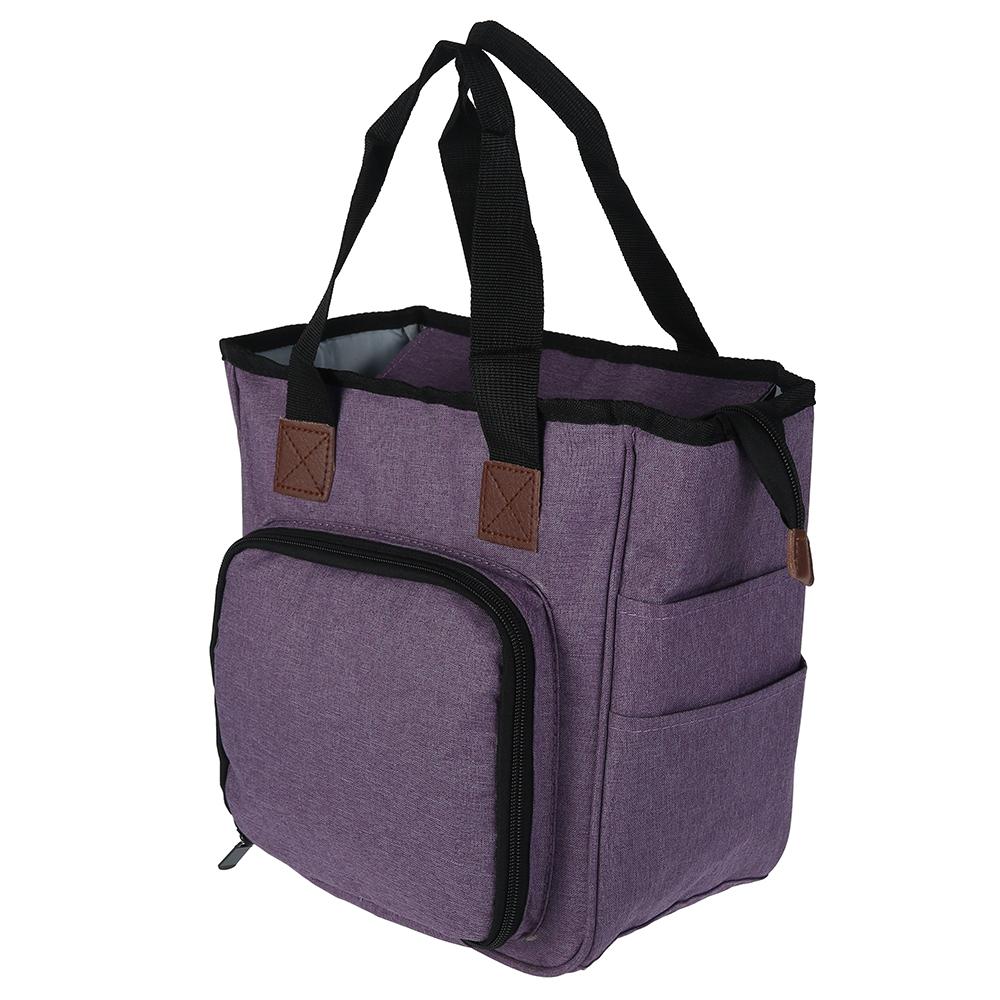 Knitting Bag Large Yarn Storage Organizer Crochet Bags and Totes with Inner Divider Yarn Holder Case for Knitting Needles