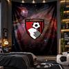 Wall Hanging Tapestry Bournemouth Football Print Cloth for Living Room Bedroom Home Decor