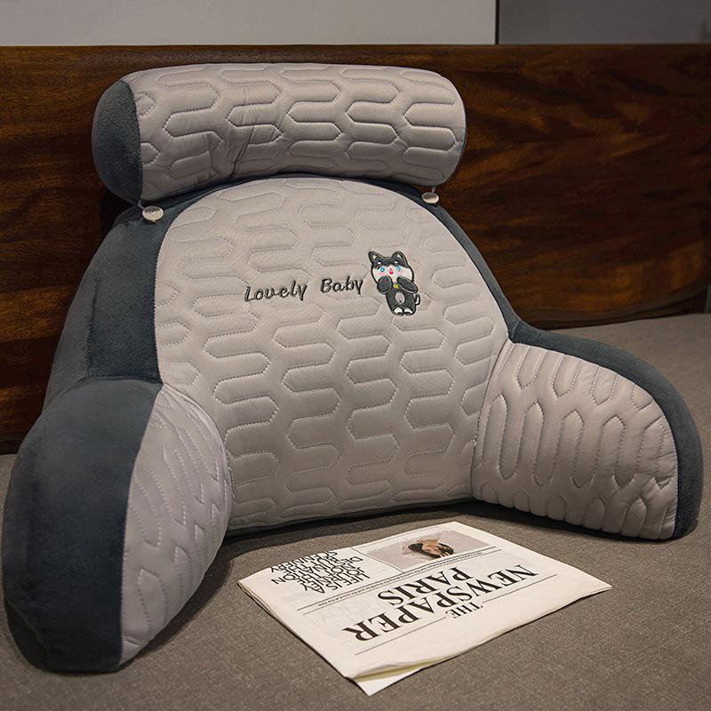 Ice Silk Headboard Cushion: Soft Backrest and Lumbar Support Pillow for Bed and Sofa