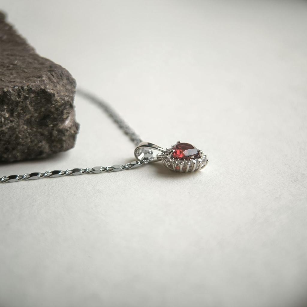 Серебряная подвеска с гранатом 1.112ct (2191490)