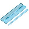 Skater Chopsticks and Chopstick Case Set, Disney Ariel, Turquoise, 18cm, Antibacterial, Adult Size, Made In Japan, ABC3AG-A