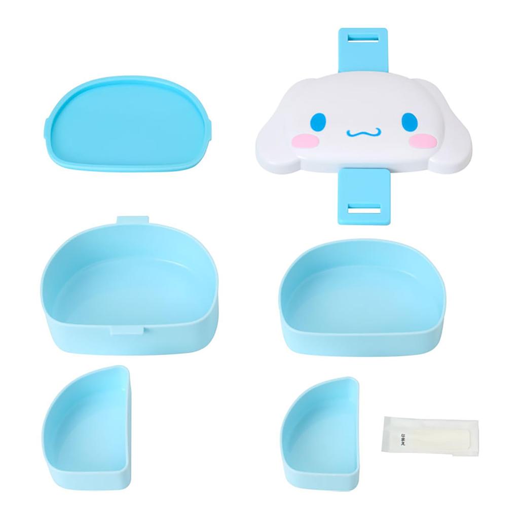 Sanrio Lunch Box Cinnamoroll 589365 Face-Shaped 2-Tier -
