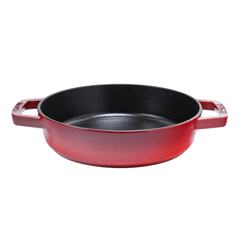 STAUB 20cm Round Skillet, Cherry, Cast Iron, Enamel, 12232006, 40511-661-0, 1004865 [Parallel Import]