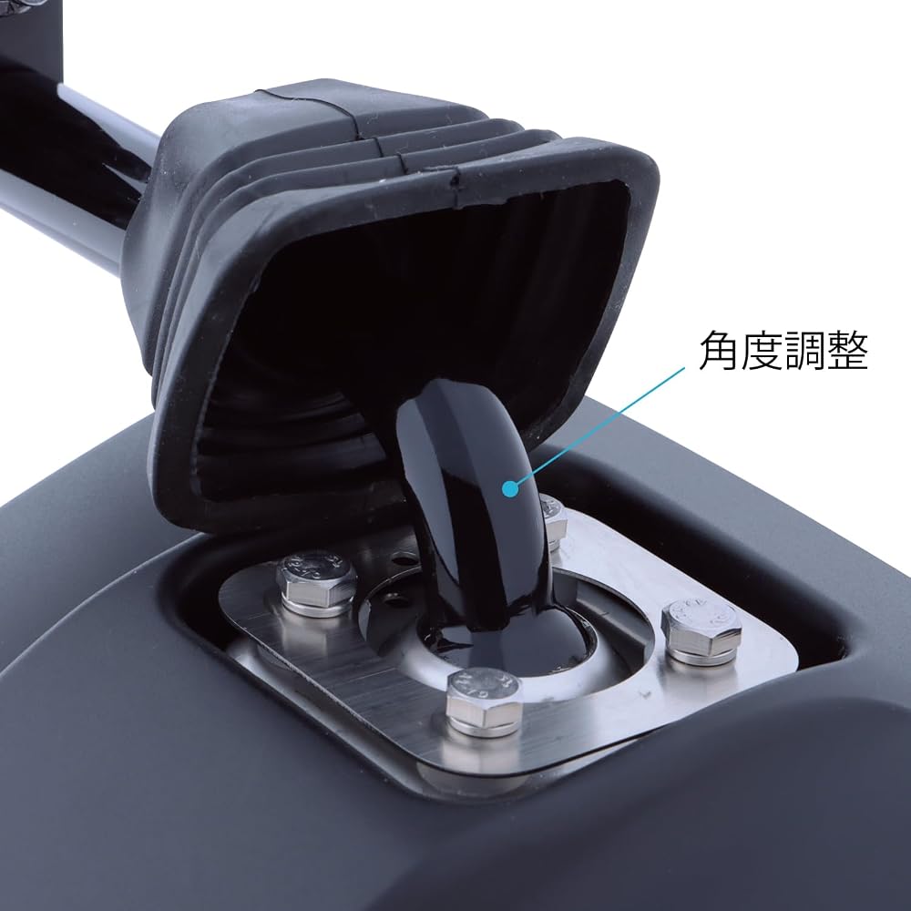 Jet Inoue Square Side Under Mirror Curved Lens 300R Wide Mirror Truck Side Mirror Black 501532
