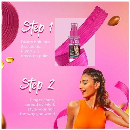 Livon Serum Anti încrețire Ser Protecție Daune Pentru Toate Tipurile de Păr 100 ml