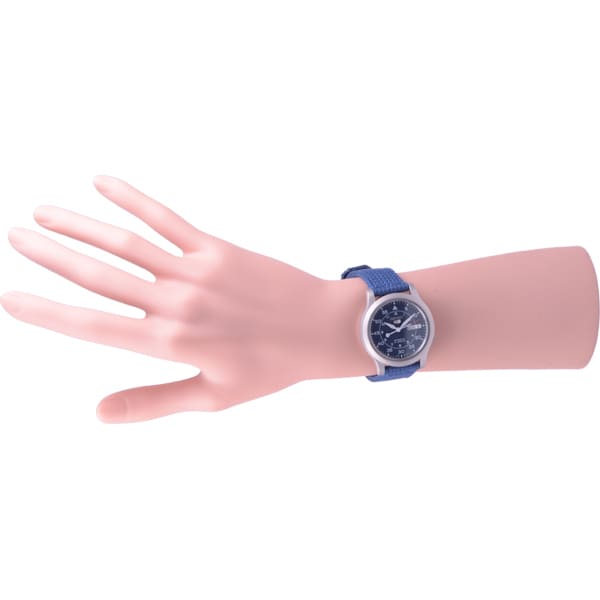 Seiko Pánské SNK807K2 (SeikoEX SEIKO Pětimilitární modrý ciferník) Kulaté hodinky modré nerezové analogové