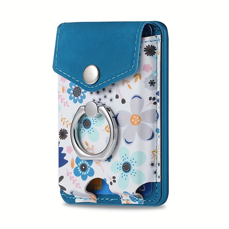 Magnetischer Handy-Kartenhalter Ring Faux-Leder Geldbörse Tasche Multi-Kartenkapazität Sicherer Halt und Ständerfunktion Für Magsafe Tasche