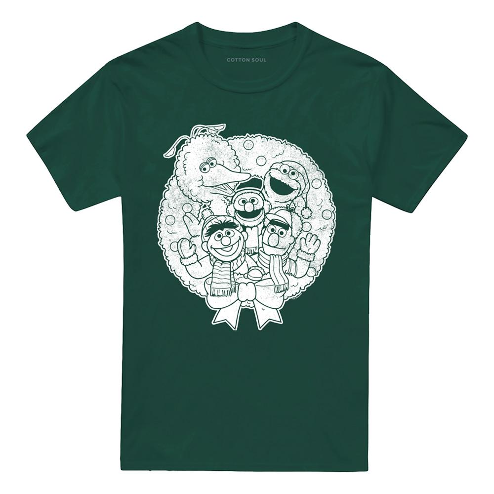 Sesame Street Unisex Adult Vintage Christmas T-Shirt