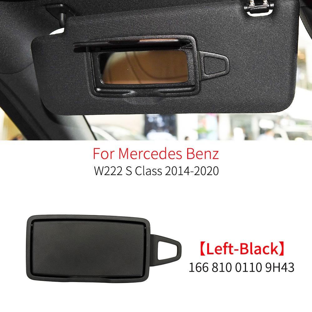 Car Interior Front Sun Shade Visor Makeup Cosmetic Mirror Cover For Mercedes Benz S Class W222 2014- S300 S320 S350 S400
