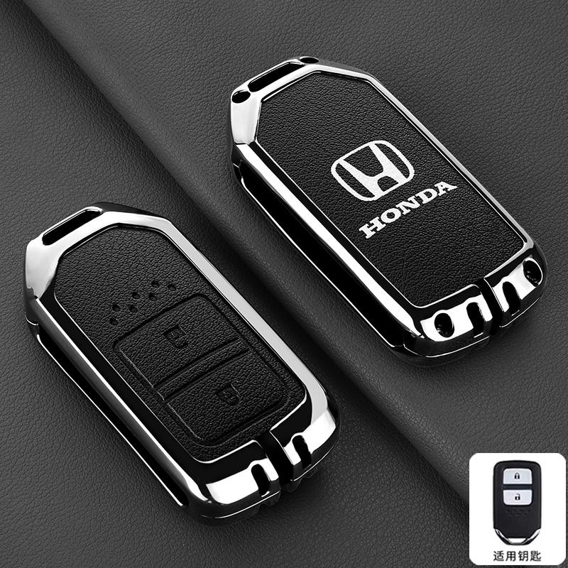 

Zinc Alloy Car Smart Remote Key Case Cover Shell Protection Box For Honda Vezel City Civic Jazz BRV BR-V HRV Keyless Accessories