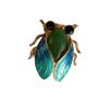 Zinc Zinc Alloy Cicada Brooch Chinese Style Enamel Brooch New Insect Lapel Pin  Suit